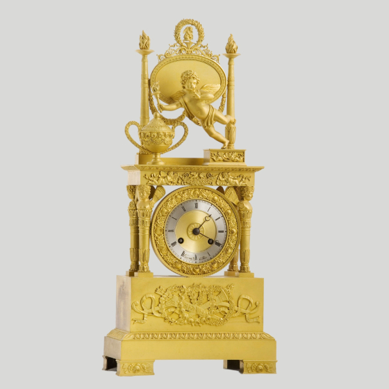 Часы "Амур - вестник любви", Франция, XIX век